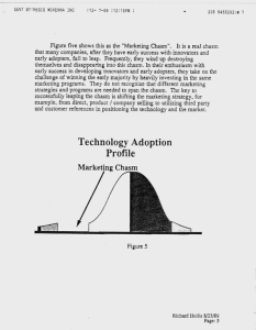 high-tech failure is often the result of the marketing chasm